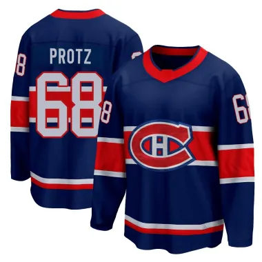 Blue Men's Owen Protz Breakaway Montreal Canadiens 2020/21 Special Edition Jersey