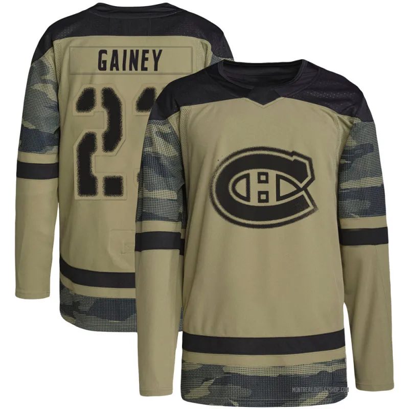 Camo Men's Bob Gainey Authentic Montreal Canadiens Military Appreciation Practice Jersey