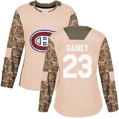 Camo Women's Bob Gainey Authentic Montreal Canadiens Veterans Day Practice Jersey