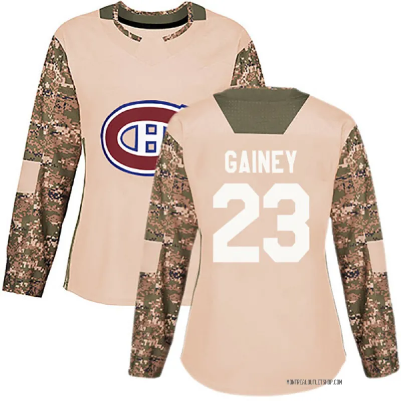Camo Women's Bob Gainey Authentic Montreal Canadiens Veterans Day Practice Jersey