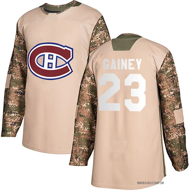 Camo Youth Bob Gainey Authentic Montreal Canadiens Veterans Day Practice Jersey