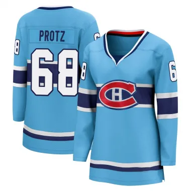 Light Blue Women's Owen Protz Breakaway Montreal Canadiens Special Edition 2.0 Jersey