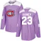 Purple Youth Bob Gainey Authentic Montreal Canadiens Fights Cancer Practice Jersey
