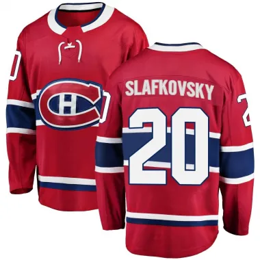 Red Men's Juraj Slafkovsky Breakaway Montreal Canadiens Home Jersey