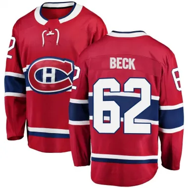 Red Men's Owen Beck Breakaway Montreal Canadiens Home Jersey