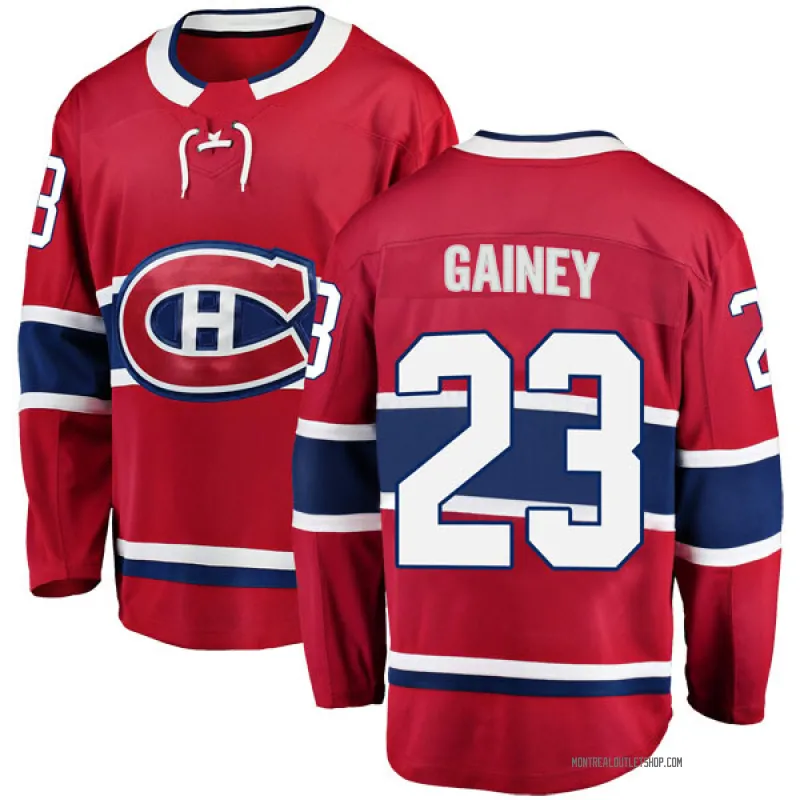 Red Youth Bob Gainey Breakaway Montreal Canadiens Home Jersey
