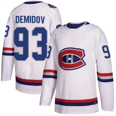 White Men's Ivan Demidov Authentic Montreal Canadiens 2017 100 Classic Jersey