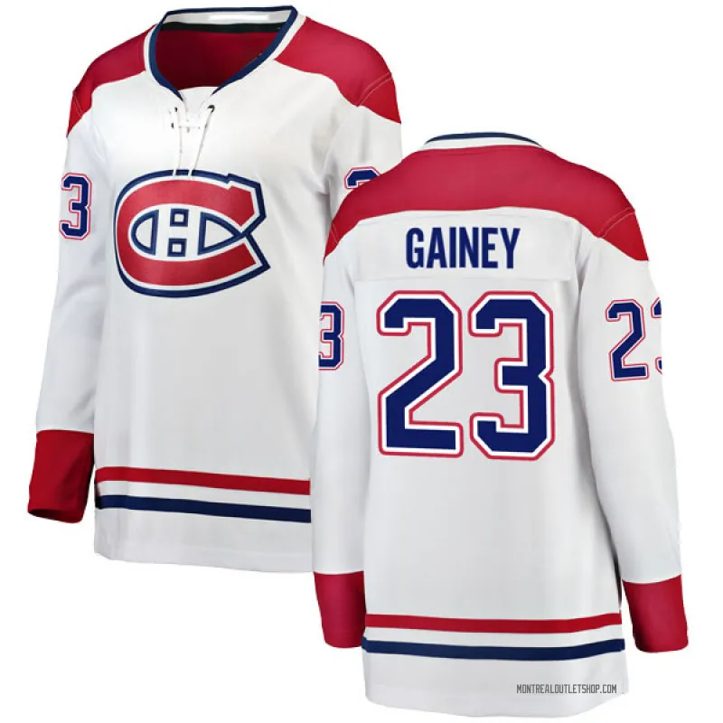 White Women's Bob Gainey Breakaway Montreal Canadiens Away Jersey
